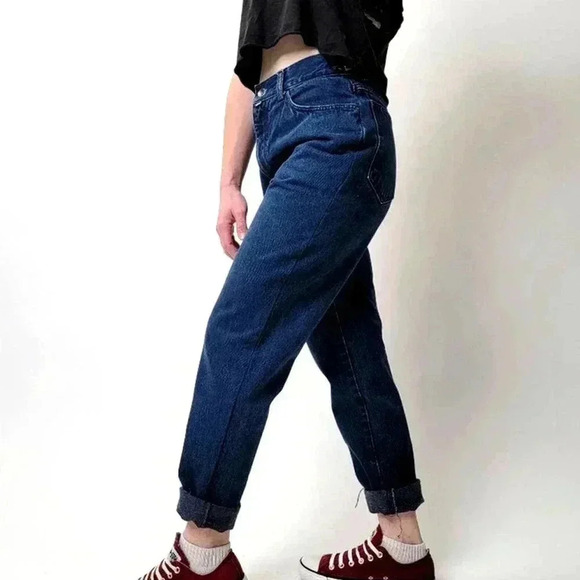 ⚡️ZOOMP⚡️ Vintage Y2k Aesthetics High Rise Raw Hem Denim Jeans - 6 - Picture 4 of 11